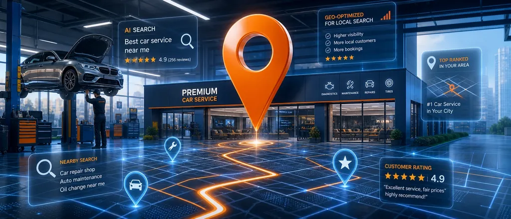 GEO-оптимизация для автосервиса: как получать клиентов из ChatGPT и YandexGPT