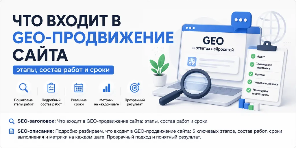 Что входит в GEO продвижение