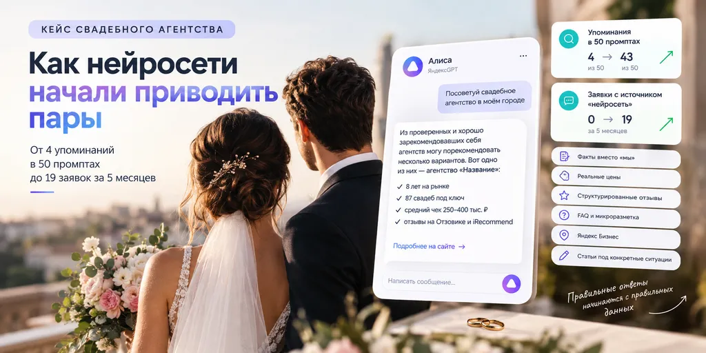 Продвижение свадебного агентства
